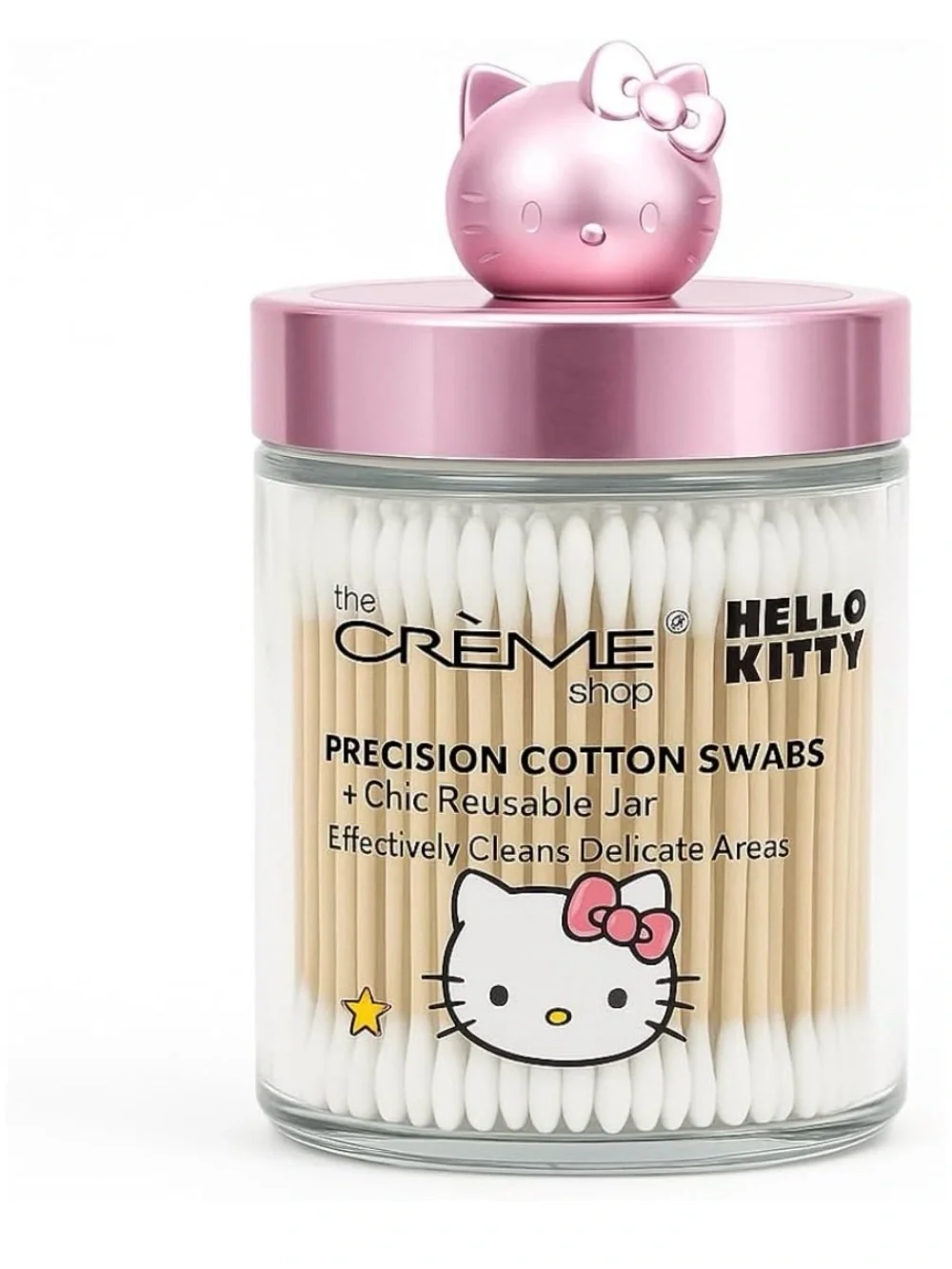 The Crème Shop x Hello Kitty Cotton Swabs & Cotton Pads Set - Pink NEW!